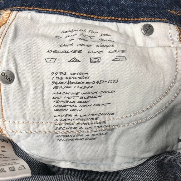 NWOT BLANK NYC GOLD METALLIC SKINNY JEANS 25 - Picture 8 of 9